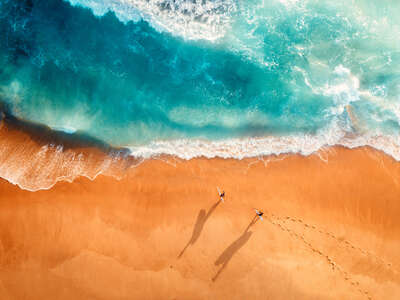   Two Surfers by Peter Yan