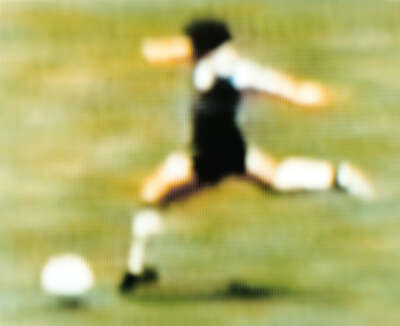   Diego Maradona Argentina v England 2-1 (Quarter-final) 22.06.1986 Estadio Azteca Mexico City, Mexico by Robert Davies