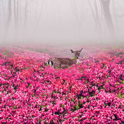   Pink Deer by Robert Jahns