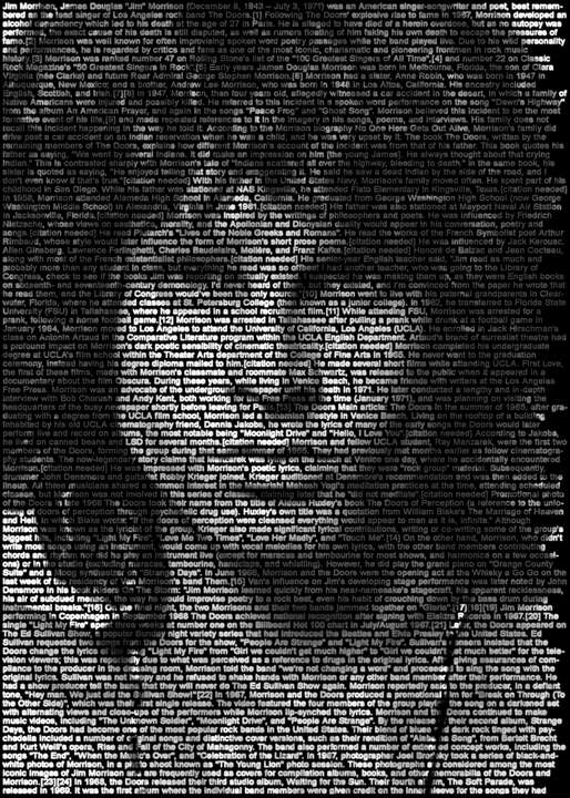 Jim Morrison von Ralph Ueltzhoeffer