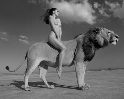 Varieties of Erotic Art Photography: Angela rides the Lion by Sylvie Blum