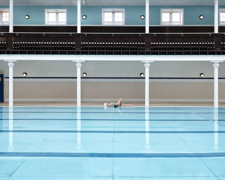 Swimmer at Portobello by Soo Burnell
