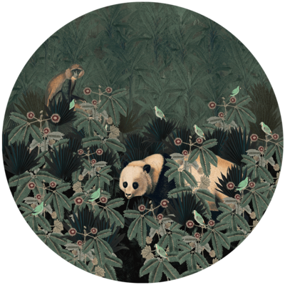 animal wall art:  The giant panda by Steffie De Leeuw