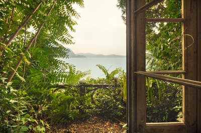  Wandbild Fenster mit Ausblick: Secret Garden von Sven Fennema