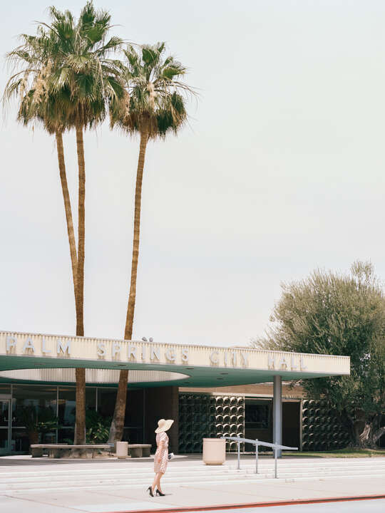  recommended living room artworks: PALM SPRINGS CITY HALL (Albert Frey) by Stephanie Kloss