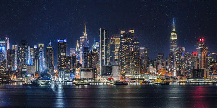 NYC Manhattan Skyline by Swee Choo Oh