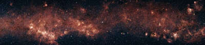   Spitzer Telescope: Milky Way (NASA/JPL-Caltech/E.Mercer, Boston University) von Hubble Telescope