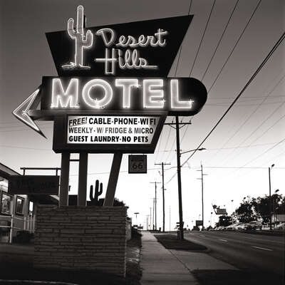  Amerika Bilder: Desert Hills Motel von Shannon Richardson