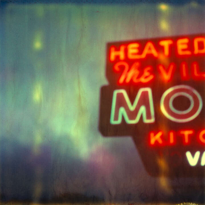   Village motel blue by Stefanie Schneider