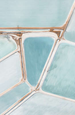  Curated abstract blue artworks: SALT I by Tom Hegen