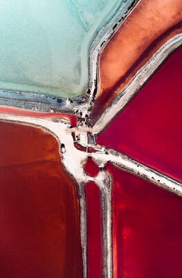  aerial landscape photography by Tom Hegen : SALT WORKS I by Tom Hegen