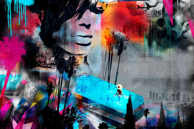  Street and Urban Abstract Artworks: LA Dreams by Tim Marrs