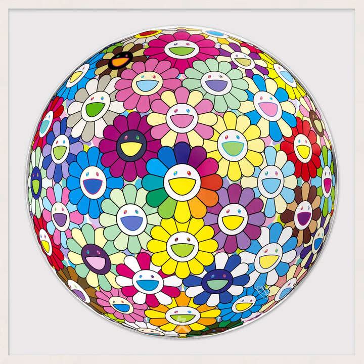 Burying My Face in the Field of Flower by Takashi Murakami