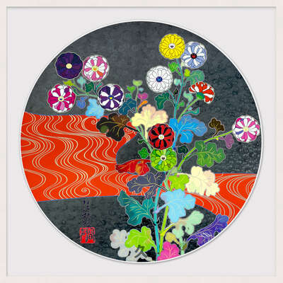   Flowers Blooming in the Isle of the Dead de Takashi Murakami