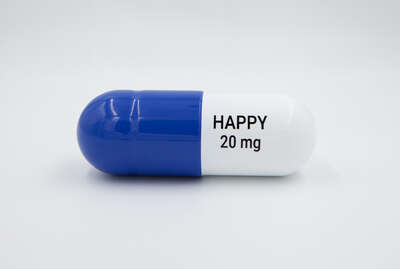   Ceramic Happy Pill by Tal Nehoray