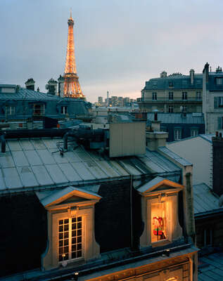  Paris art with Eiffel Tower: Love Me Forever, Yves Saint Laurent Atelier by Jason Schmidt | Trunk Archive