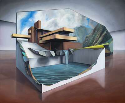   House Falling Water Modell de Tobias Stutz