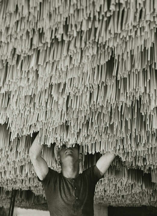   In der Spaghetti Fabrik by Alfred Eisenstaedt