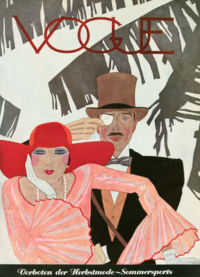  curated vintage vogue collection prints: Cover, Pierre Mourgue I by German Vogue Collection