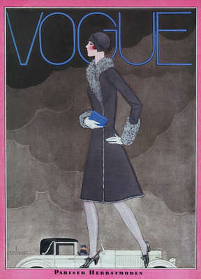  curated vintage vogue collection prints: Cover, Georges Lepape I by German Vogue Collection