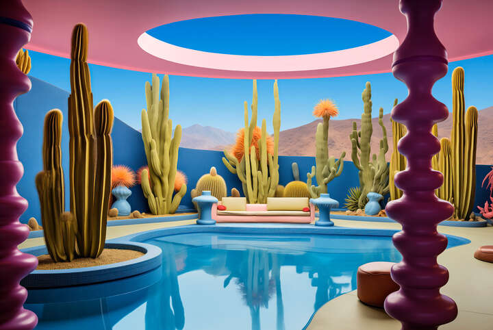  Violeta Verve: Sculptural  Oasis von Violeta Verve