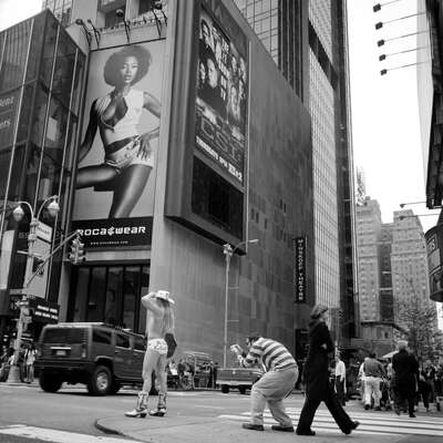  Kühe Bilder Times Square#4 von Wouter Deruytter