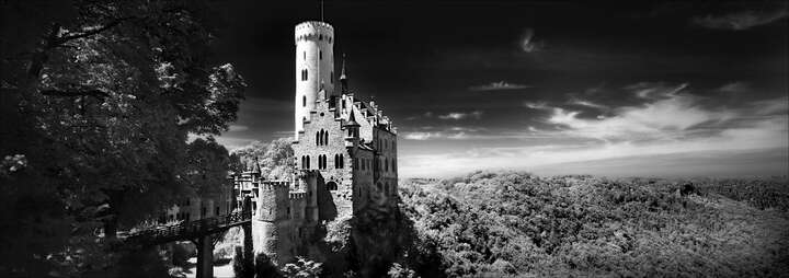  Black and White Architecture Prints: Schloss Lichtenstein by Wolfgang Mothes